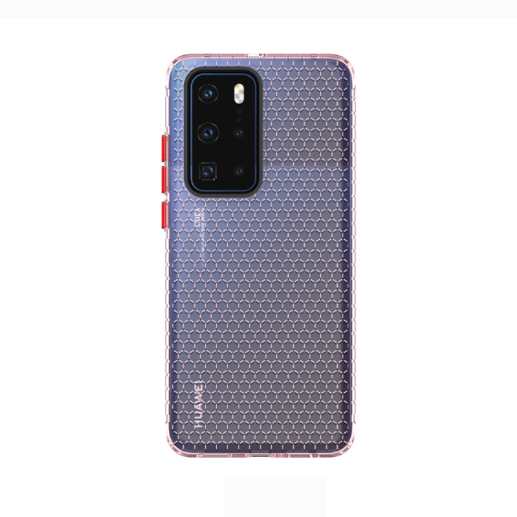 

For Huawei P40 Honeycomb Shockproof TPU Case(Pink)