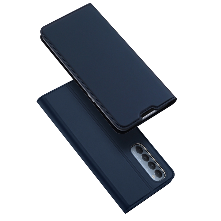 

For OPPO Reno4 Pro DUX DUCIS Skin Pro Series Horizontal Flip PU + TPU Leather Case, with Holder & Card Slots(Dark Blue)