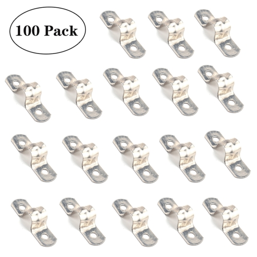 

100 PCS M10 304 Stainless Steel Hole Tube Clips U-tube Clamp Connecting Ring Hose Clamp