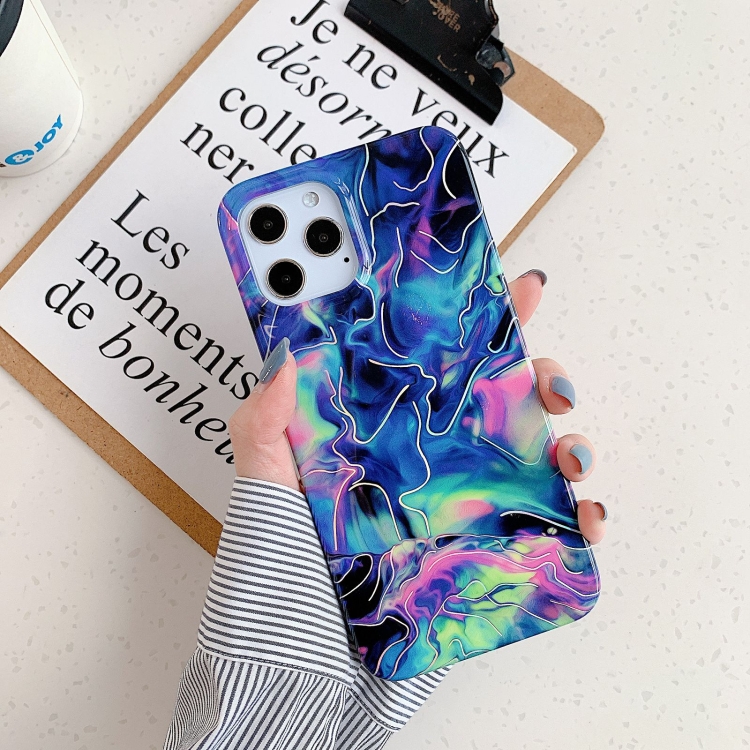 

For iPhone 11 Laser Marble Pattern TPU Protective Case(Fantasy)