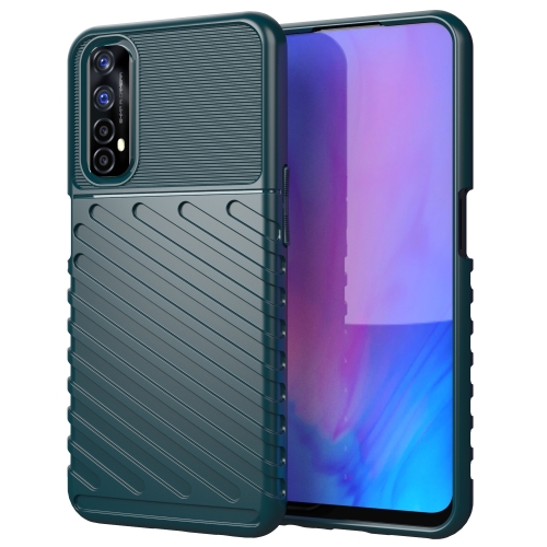 

For OPPO Realme 7 Thunderbolt Shockproof TPU Protective Soft Case(Green)