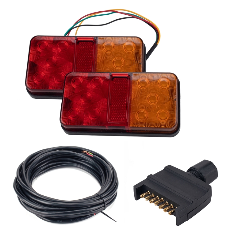 

2 PCS Trailer / Truck A-type Long Strip 10LEDs Tail Light Set