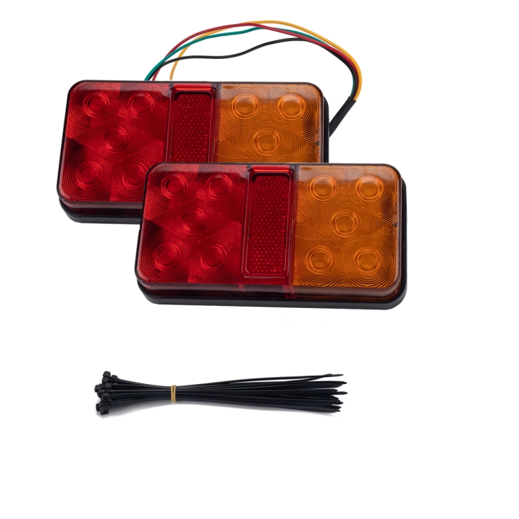 

2 PCS Trailer / Truck H-type Long Strip 10LEDs Tail Light Set