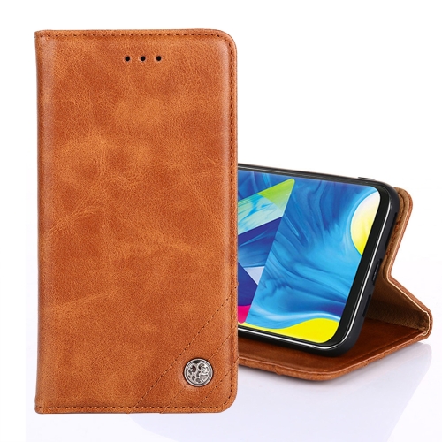 

For Samsung Galaxy S9+ Non-Magnetic Retro Texture Horizontal Flip Leather Case with Holder & Card Slots & Wallet(Brown)