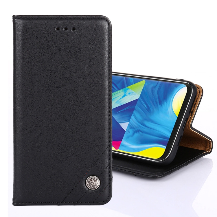 

For Samsung Galaxy Note20 Non-Magnetic Retro Texture Horizontal Flip Leather Case with Holder & Card Slots & Wallet(Black)