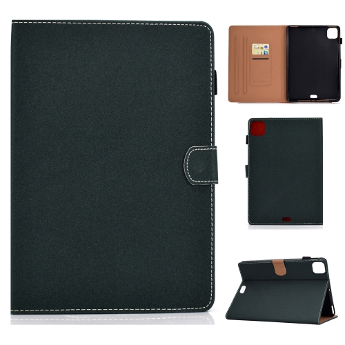 

For iPad Air (2020) 10.9 Solid Color Magnetic Horizontal Flip Leather Case with Card Slots & Holder & Anti-skid Strip(Green)