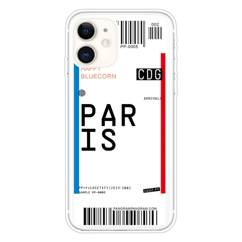 

For iPhone 11 Boarding Pass Series TPU Phone Protective Case(Paris)