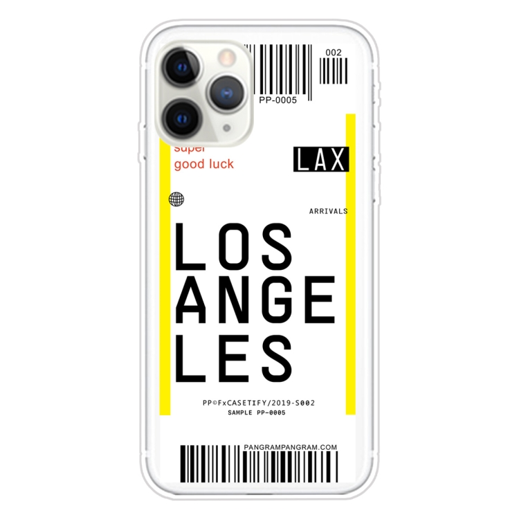 

For iPhone 11 Pro Boarding Pass Series TPU Phone Protective Case(Losangeles)