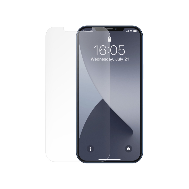 

For iPhone 12 Pro Max 2 PCS Baseus 0.25mm Full-glass Frosted Tempered Film