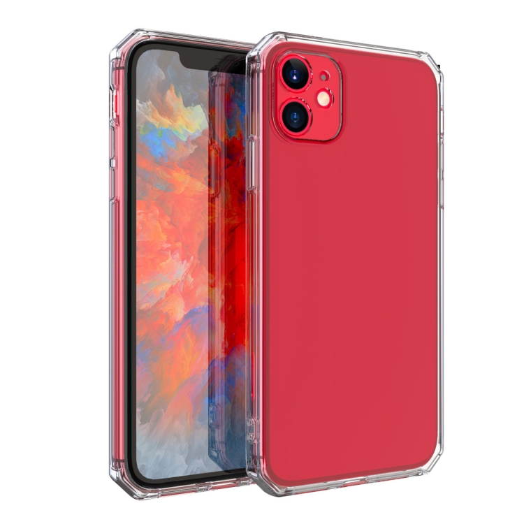 

For iPhone 11 Pro Max Straight Edge Square Corners Transparent TPU Soft Case