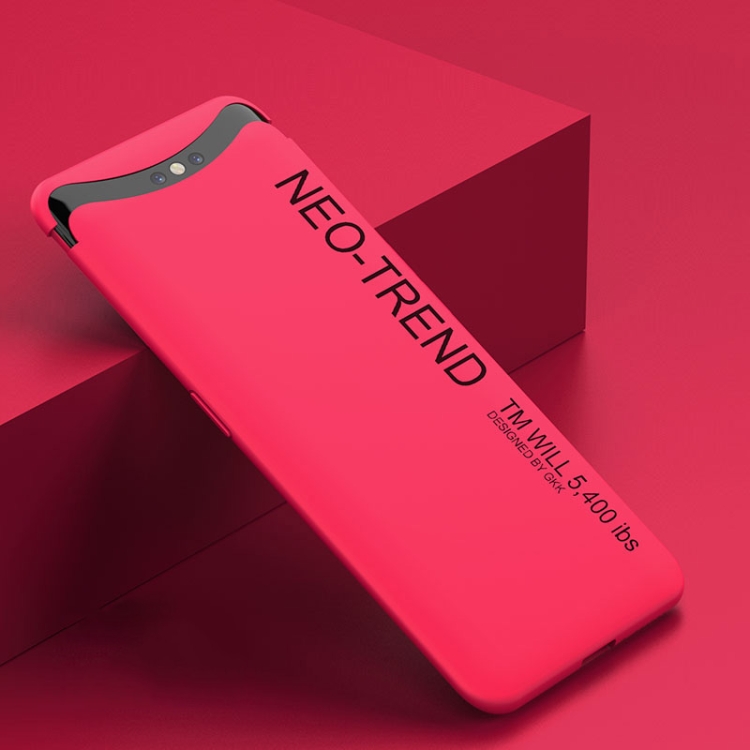 

For OPPO Find X GKK Spray Paint PC Case(Red)