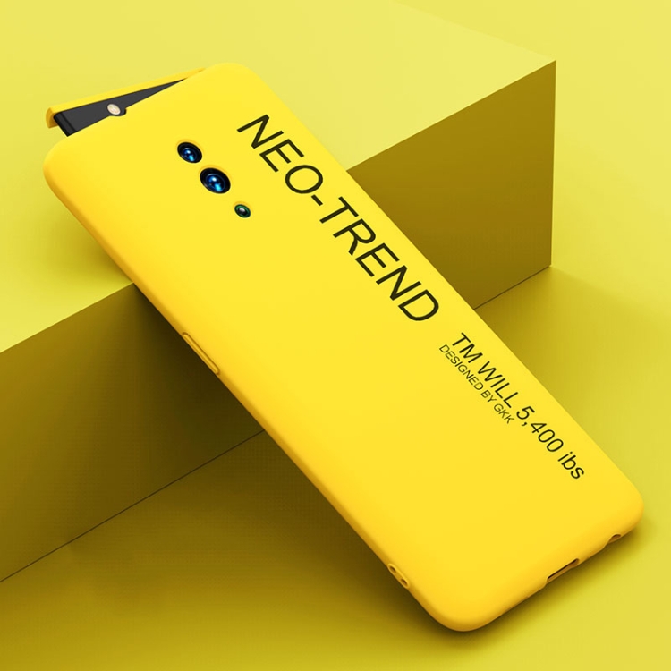 

For OPPO Reno GKK Liquid Silicone Painted TPU Case(Yellow)