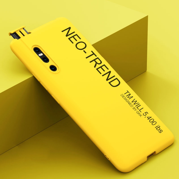 

For vivo X27 GKK Liquid Silicone Painted TPU Case(Yellow)