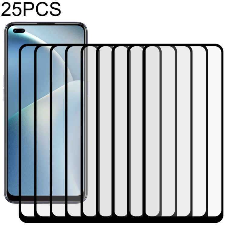 

For OPPO A93 25 PCS Full Glue Full Screen Tempered Glass Film