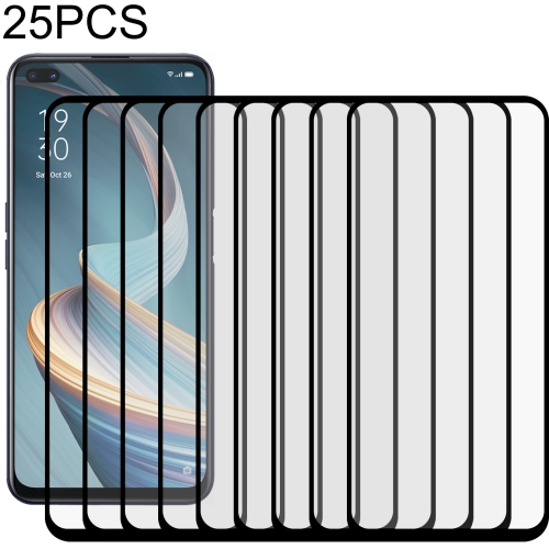 

For OPPO Reno4 Z 5G 25 PCS Full Glue Full Screen Tempered Glass Film