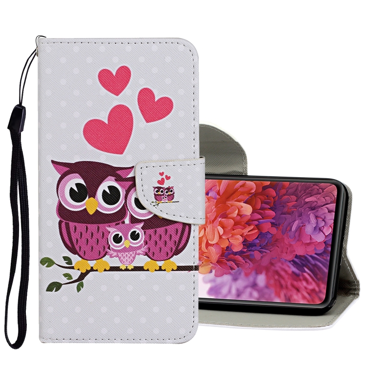 

For Samsung Galaxy S20 FE 5G / S20 Lite Colored Drawing Pattern Horizontal Flip Leather Case with Holder & Card Slots & Wallet（Cat Family）