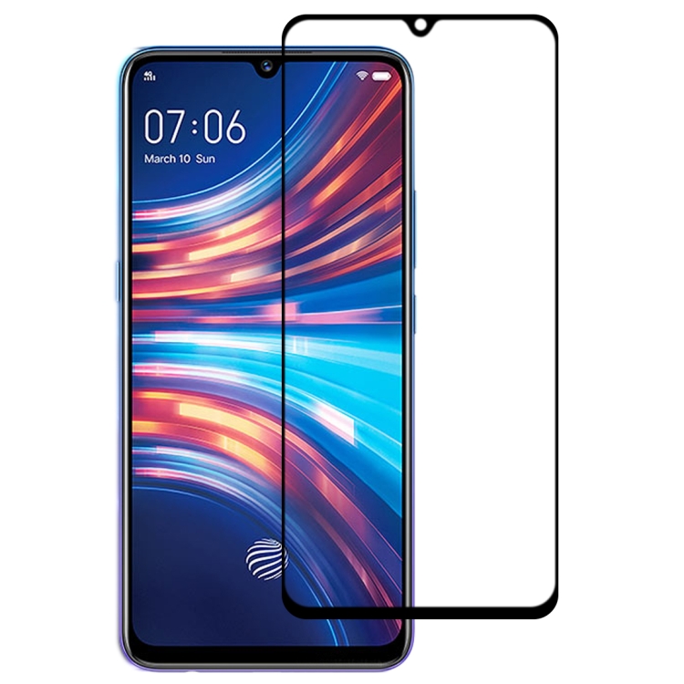 

For Vivo Y7s Full Glue Full Screen Tempered Glass Film