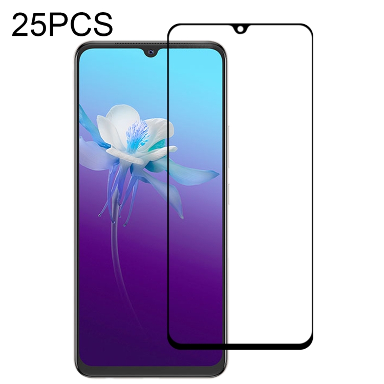

For Vivo V20 25 PCS Full Glue Full Screen Tempered Glass Film