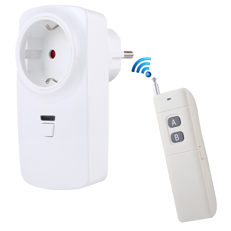 

AK-DL220 220V Smart Wireless Remote Control Socket with Remote Control, Plug Type:EU Plug