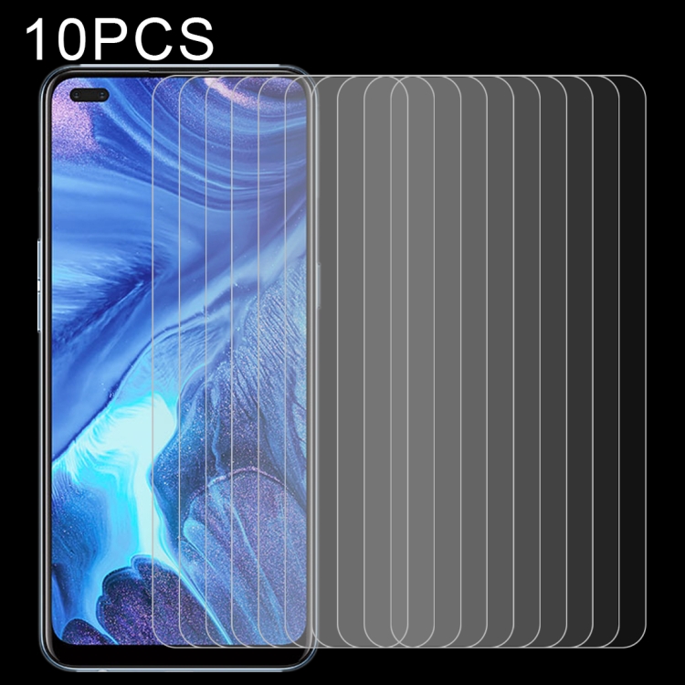 

For OPPO Reno4 10 PCS 0.26mm 9H 2.5D Tempered Glass Film