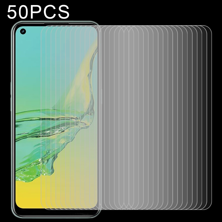 

For OPPO A32 50 PCS 0.26mm 9H 2.5D Tempered Glass Film