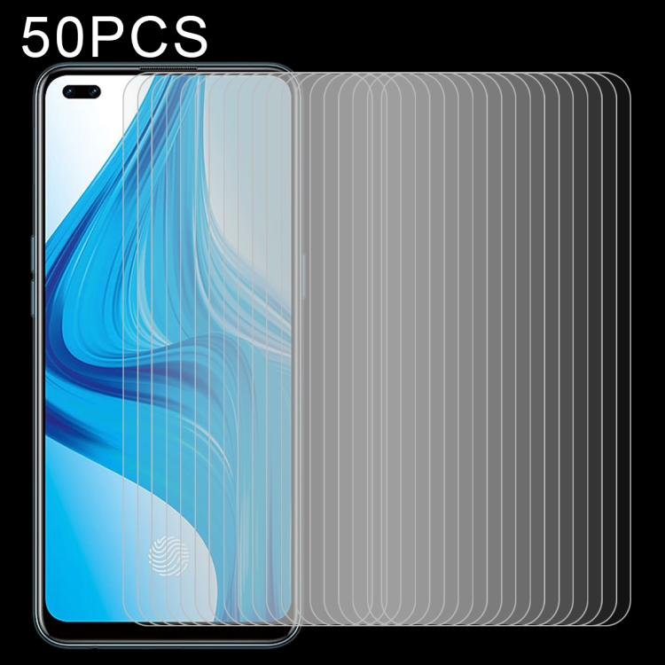 

For OPPO F17 Pro 50 PCS 0.26mm 9H 2.5D Tempered Glass Film