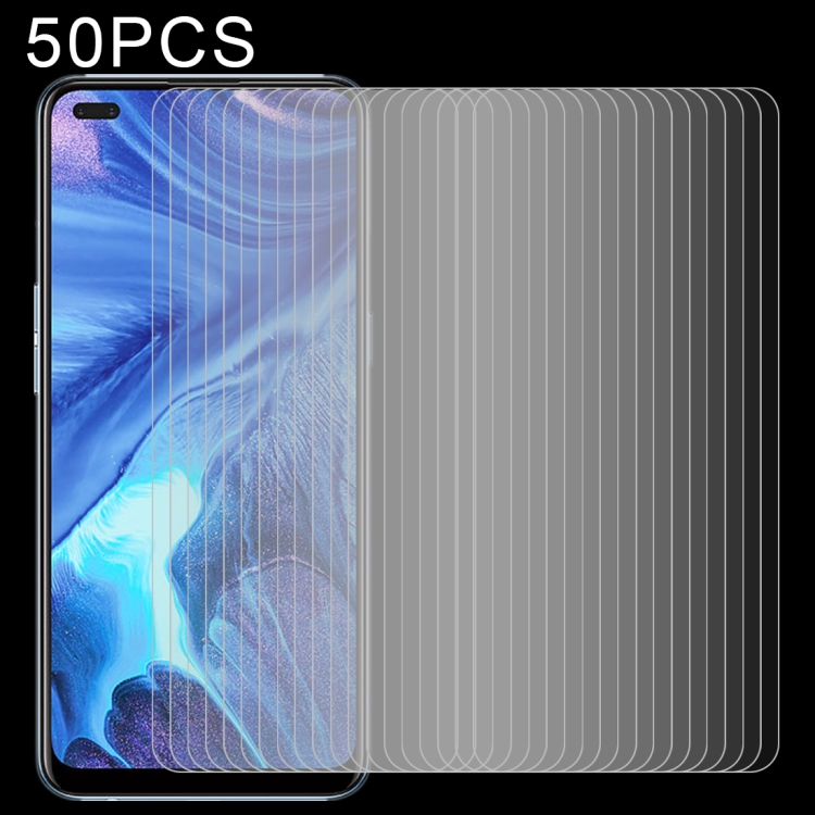 

For OPPO Reno4 50 PCS 0.26mm 9H 2.5D Tempered Glass Film