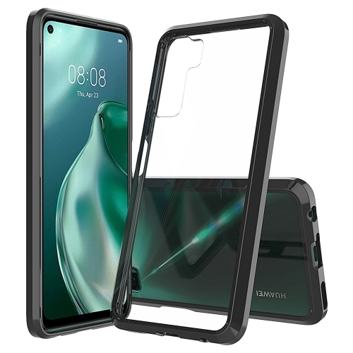 

For Huawei P40 Lite 5G Scratchproof TPU + Acrylic Protective Case(Black)
