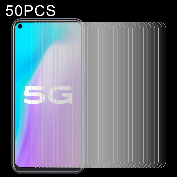 

For Vivo Y70s 50 PCS 0.26mm 9H 2.5D Tempered Glass Film