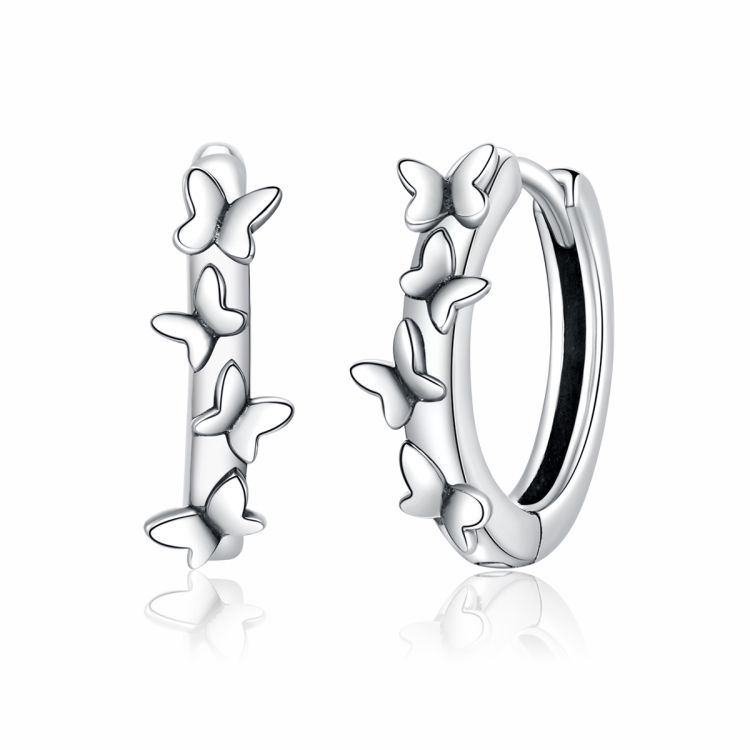 

S925 Sterling Silver Elegant Butterfly Earrings