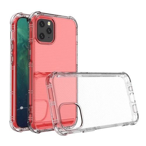 

For iPhone 12 mini Straight Edge Dual Bone-bits Shockproof TPU Clear Case