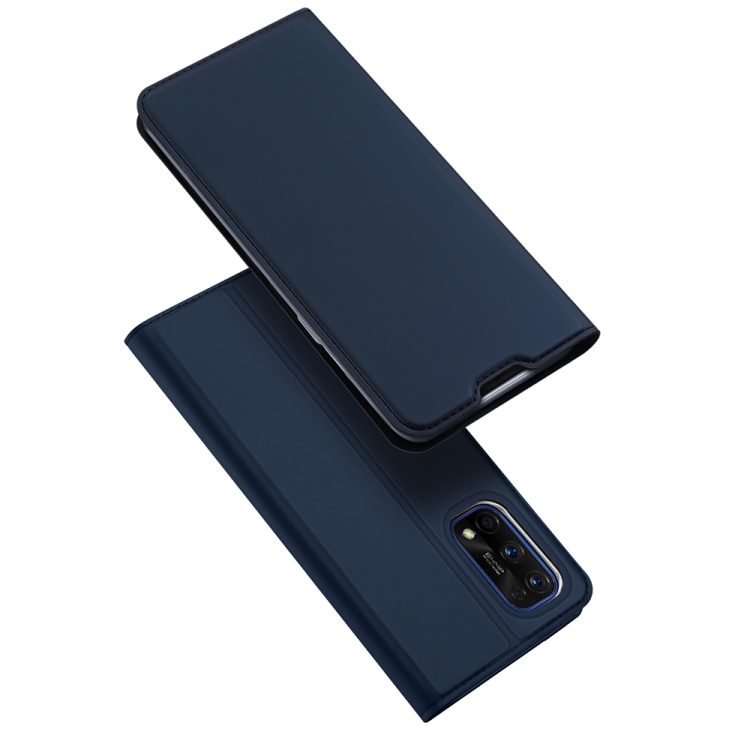 

For OPPO Realme 7 Pro DUX DUCIS Skin Pro Series Horizontal Flip PU + TPU Leather Case, with Holder & Card Slots(Blue)