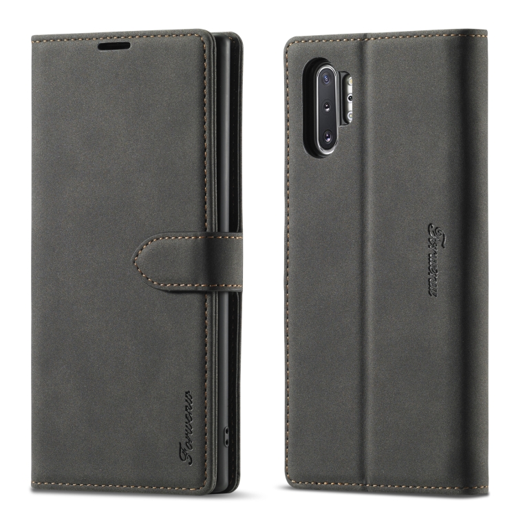 

For Samsung Galaxy Note 10 Forwenw F1 Series Matte Strong Magnetism Horizontal Flip Leather Case with Holder & Card Slots & Wallet & Photo Frame(Black)