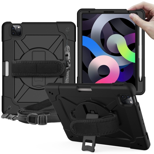 

Contrast Color Robot Shockproof Silicone + PC Protective Case with Holder For iPad Air (2020) 10.9 (Black)