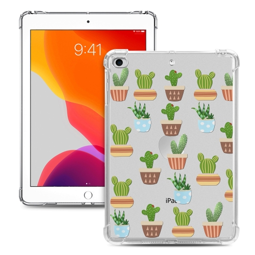 

For iPad Mini 5 / 4 / 3 / 2 / 1 Painted Dropproof TPU Protective Case(Cartoon Cactus)