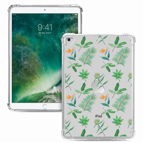 

For iPad 9.7 (2018) & (2017) Painted Dropproof TPU Protective Case(Little Green Plant)