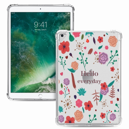 

For iPad 9.7 (2018) & (2017) Painted Dropproof TPU Protective Case(Hello Everyday)