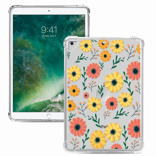 

For iPad 9.7 (2018) & (2017) Painted Dropproof TPU Protective Case(Daisy)