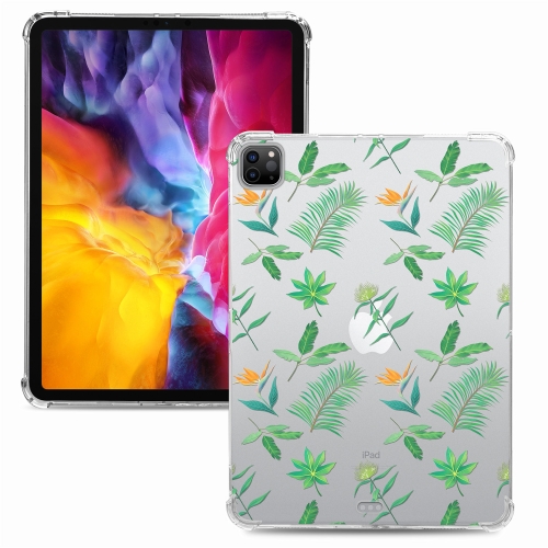 

For iPad Pro 11 inch (2020) & (2018) Painted Dropproof TPU Protective Case(Little Green Plant)