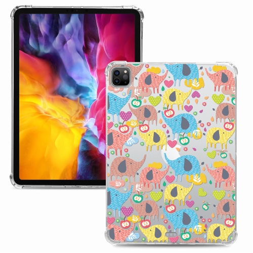 

For iPad Pro 11 inch (2020) & (2018) Painted Dropproof TPU Protective Case(Rainbow Elephant)