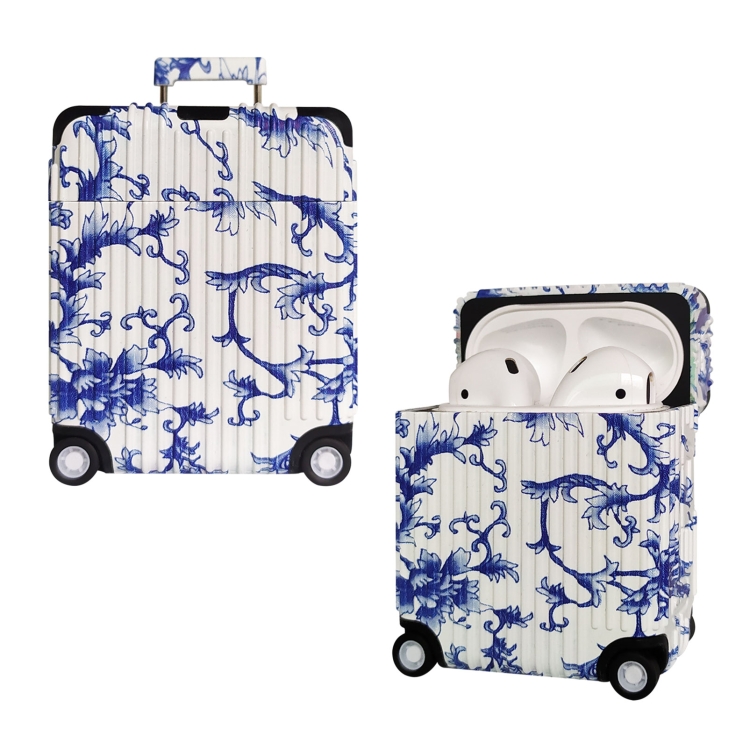 

Luggage Painted Earphone Protective Case For AirPods 1 / 2, Style:H