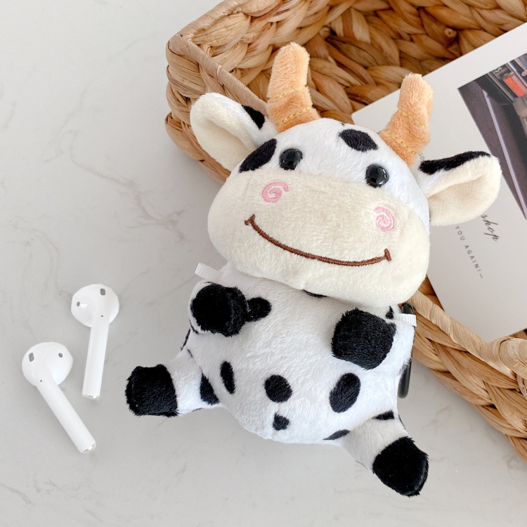 

Plush Cow Pattern Earphone Protective Case for AirPods 1 / 2