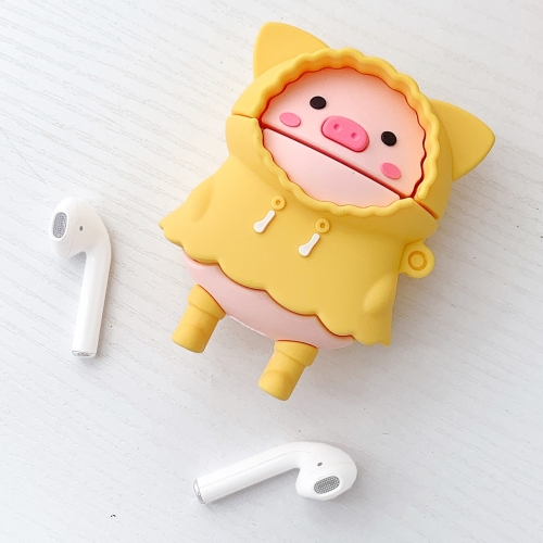 

Raincoat Piggy Pattern Earphone Protective Case for AirPods 1 / 2