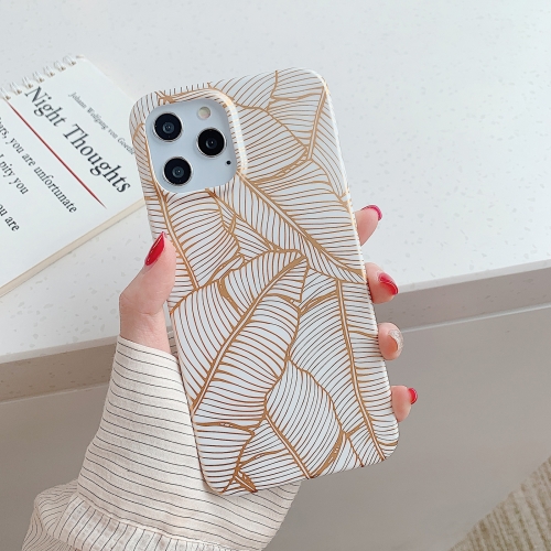 

Gilding Pattern Soft TPU Protective Case for iPhone 11 Pro(Leaves)