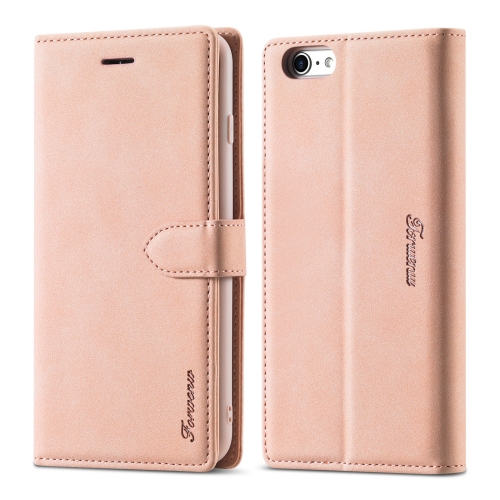 

For iPhone 6 Plus / 6s Plus Forwenw F1 Series Matte Strong Magnetism Horizontal Flip Leather Case with Holder & Card Slots & Wallet & Photo Frame(Rose Gold)