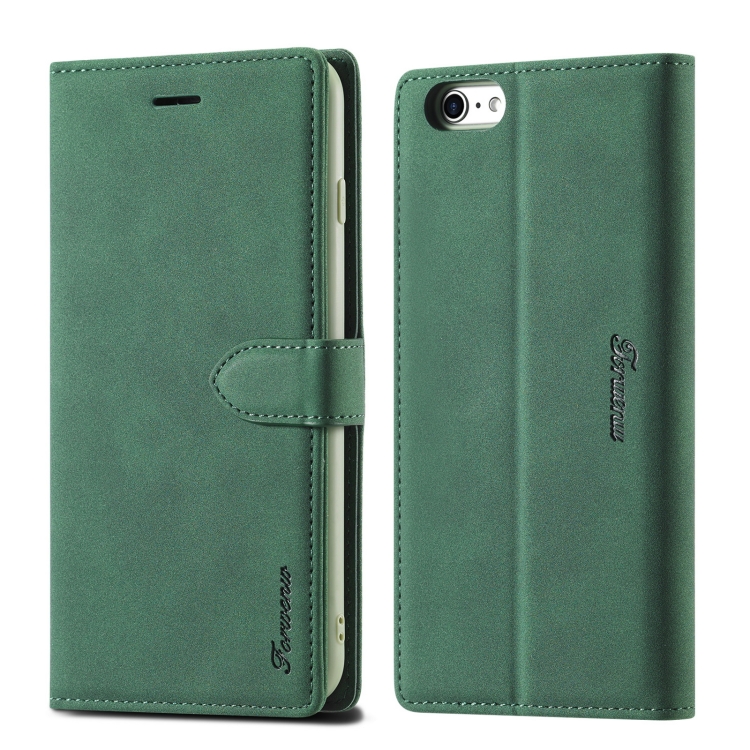 

For iPhone 6 / 6s Forwenw F1 Series Matte Strong Magnetism Horizontal Flip Leather Case with Holder & Card Slots & Wallet & Photo Frame(Green)