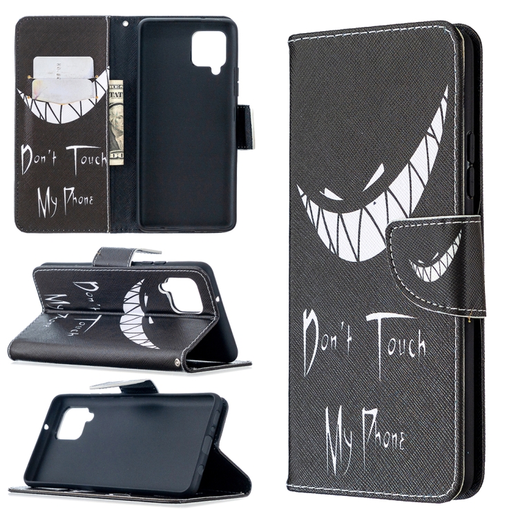 

For Samsung Galaxy A42 5G Colored Drawing Pattern Horizontal Flip Leather Case with Holder & Card Slots & Wallet(Smirk)