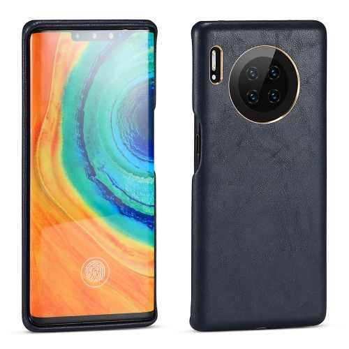

For Huawei Mate 30 Pro Lambskin Texture Four-Corner Full Coverage Leather + Metal Protective Case(Blue)