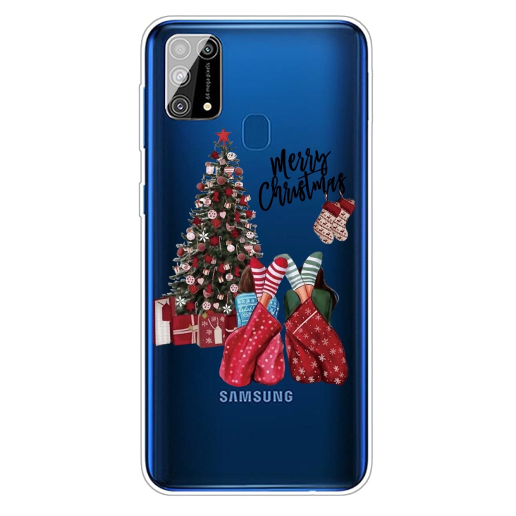

For Samsung Galaxy M31 Christmas Series Clear TPU Protective Case(Christmas Pajamas)
