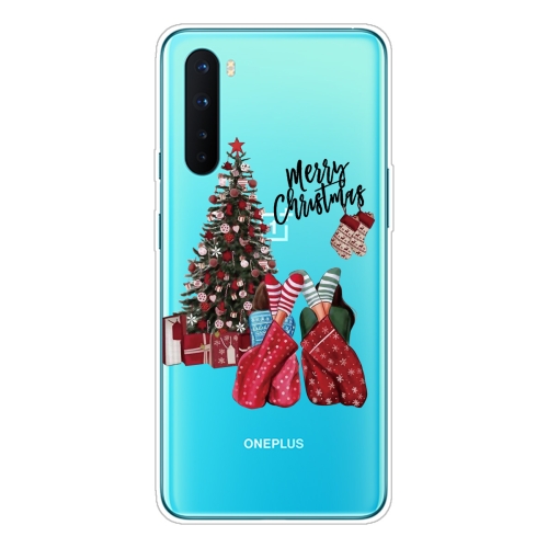 

For OnePlus Nord Christmas Series Transparent TPU Protective Case(Christmas Pajamas)